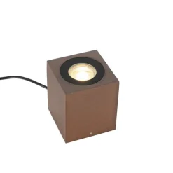 QAZQA Industrieller Gartenstrahler rostbraun quadratisch IP65 - Lennard