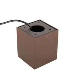 QAZQA Industrieller Gartenstrahler rostbraun quadratisch IP65 - Lennard