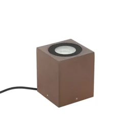 QAZQA Industrieller Gartenstrahler rostbraun quadratisch IP65 - Lennard