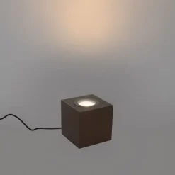 QAZQA Industrieller Gartenstrahler rostbraun quadratisch IP65 AR111 - Lennard