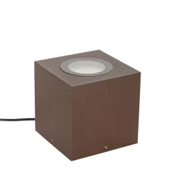 QAZQA Industrieller Gartenstrahler rostbraun quadratisch IP65 AR111 - Lennard