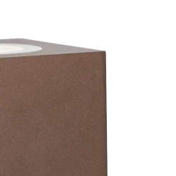 QAZQA Industrieller Gartenstrahler rostbraun quadratisch IP65 AR111 - Lennard