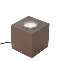 QAZQA Industrieller Gartenstrahler rostbraun quadratisch IP65 AR111 - Lennard