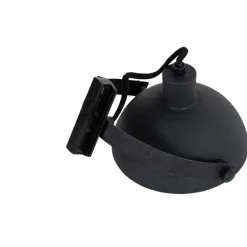 QAZQA Industrieller 1-phasiger Schienenstrahler schwarz mit goldfarbenem Innenleben - Iconic Magnax