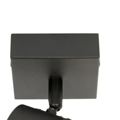 QAZQA Industrieller Spot schwarz verstellbar – Jim