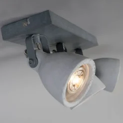 QAZQA Industriespot grauer Beton 3-flammig - Creto