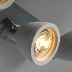 QAZQA Industriespot grauer Beton 3-flammig - Creto