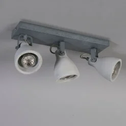 QAZQA Industriespot grauer Beton 3-flammig - Creto