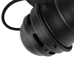 QAZQA Industriespot schwarz dreh- und schwenkbar ohne Schirm - Movie