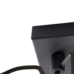 QAZQA Industriespot schwarz 3-flammig - Suplux