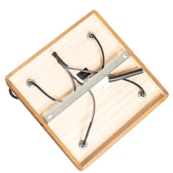 QAZQA Industrie-Spot schwarz mit Holz neigbar 4-flammig - Tommy