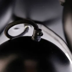 QAZQA Industrie-Spot schwarz mit Messing 3 Lichter - Haicha