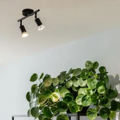 QAZQA Industrie-Spot schwarz neigbar - Jeany 2