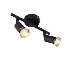 QAZQA Industrie-Spot schwarz neigbar - Jeany 2