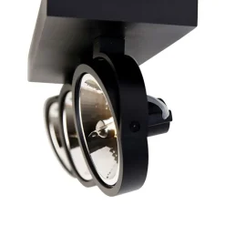 QAZQA Industrie-Spot schwarz verstellbar 3-flammig - Go