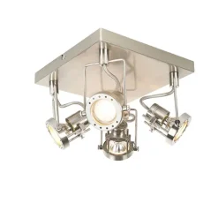 QAZQA Industriestrahler 4-flammig schwenkbar - Suplux