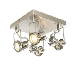 QAZQA Industriestrahler 4-flammig schwenkbar - Suplux