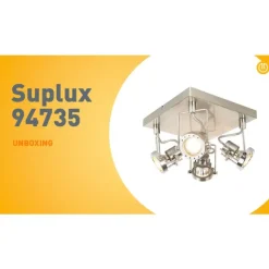 QAZQA Industriestrahler 4-flammig schwenkbar - Suplux