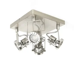 QAZQA Industriestrahler 4-flammig schwenkbar - Suplux