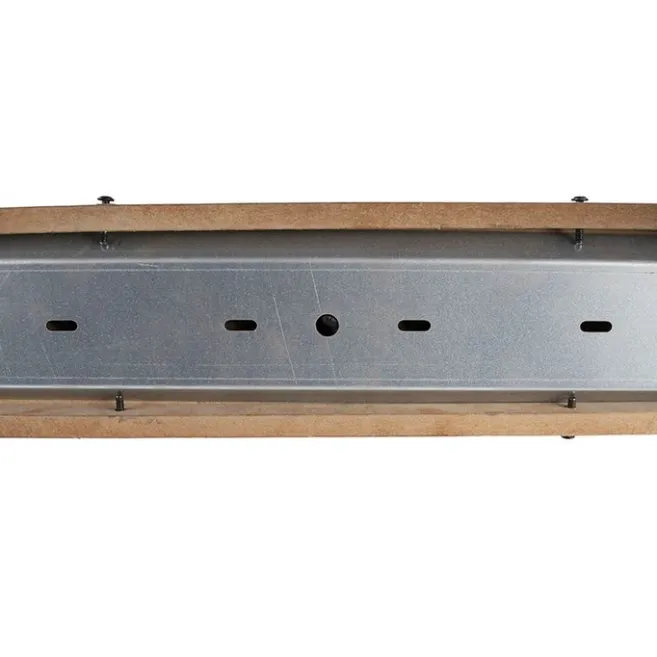 QAZQA Industriestrahler rostbraun mit Holz kippbar 3-Licht - Gina