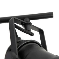 QAZQA Industriestrahler schwarz 2-Licht mit Ventilen - Film