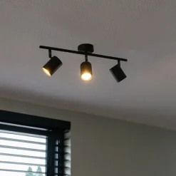 QAZQA Industriestrahler schwarz kippbar - Jeana 3