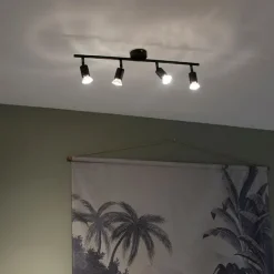 QAZQA Industriestrahler schwarz kippbar - Jeany 4