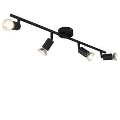 QAZQA Industriestrahler schwarz kippbar - Jeany 4