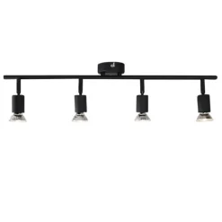 QAZQA Industriestrahler schwarz kippbar - Jeany 4