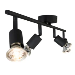 QAZQA Industriestrahler schwarz kippbar - Jeany 4