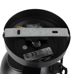 QAZQA Industriestudio Spot schwarz drehbar und kippbar - Film