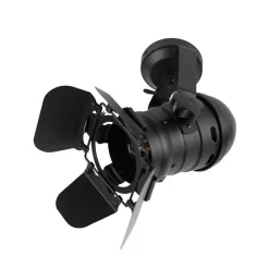 QAZQA Industriestudio Spot schwarz drehbar und kippbar - Film