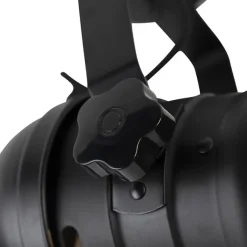 QAZQA Industriestudio Spot schwarz drehbar und kippbar - Film