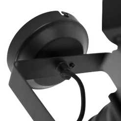 QAZQA Industriestudio Spot schwarz drehbar und kippbar - Film