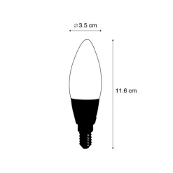 Calex Intelligente E14 LED-Lampe B35 4,9W 470lm 2200-4000K