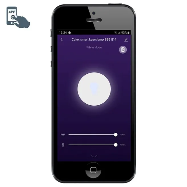 Calex Intelligente E14 LED-Lampe B35 4,9W 470lm 2200-4000K