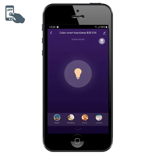 Calex Intelligente E14 LED-Lampe B35 4,9W 470lm 2200-4000K