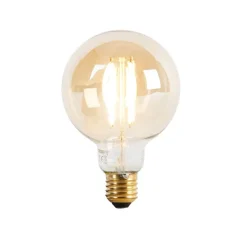 Calex Intelligente E27-LED-Lampe, dimmbar bis warm, G95, Gold, 7 W, 806 lm, 1800 K – 3000 K