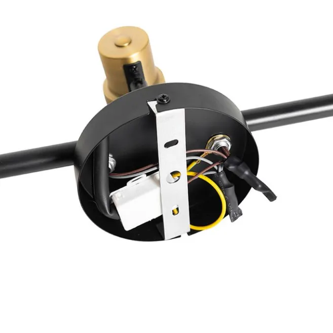 QAZQA Intelligenter Deckenstrahler schwarz mit Rauchglas länglich inkl. 3 Wifi P45 - Zuzanna