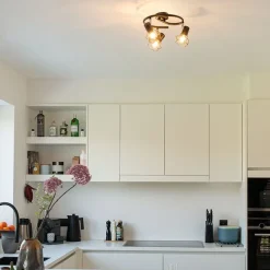 QAZQA Intelligenter Strahler schwarz dreh- und kippbar inkl. 3 WLAN P45 - Mosh