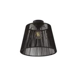 QAZQA Japandi Außen-Deckenleuchte mit schwarzem Seil IP54 - Jayla