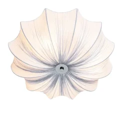 Kinder QAZQA Japandi Deckenleuchte Grau Seide 52cm 3-flammig - Plu