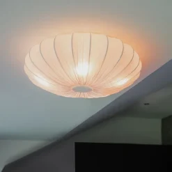 Kinder QAZQA Japandi Deckenleuchte Weiß Seide 60cm 5-flammig - Plu