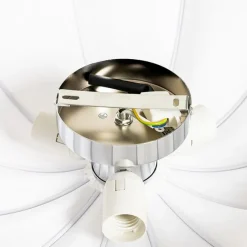 Kinder QAZQA Japandi Deckenleuchte Weiß Seide 52cm 3-flammig - Plu