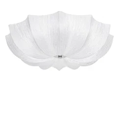 Kinder QAZQA Japandi Deckenleuchte Weiß Seide 52cm 3-flammig - Plu