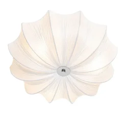 Kinder QAZQA Japandi Deckenleuchte Weiß Seide 52cm 3-flammig - Plu