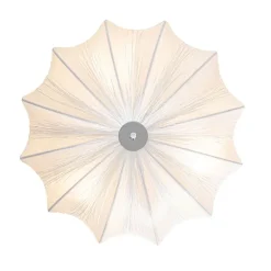 Kinder QAZQA Japandi Deckenleuchte Weiß Seide 52cm 3-flammig - Plu