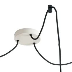 QAZQA Japandi Hängelampe Beige 50cm 3-flammig - Plu