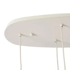 QAZQA Japandi Hängelampe Beige mit Stoffschirmen 6-flammig - Yente