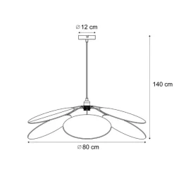 QAZQA Japandi Hängelampe Creme mit Leinenschirm - Aisha